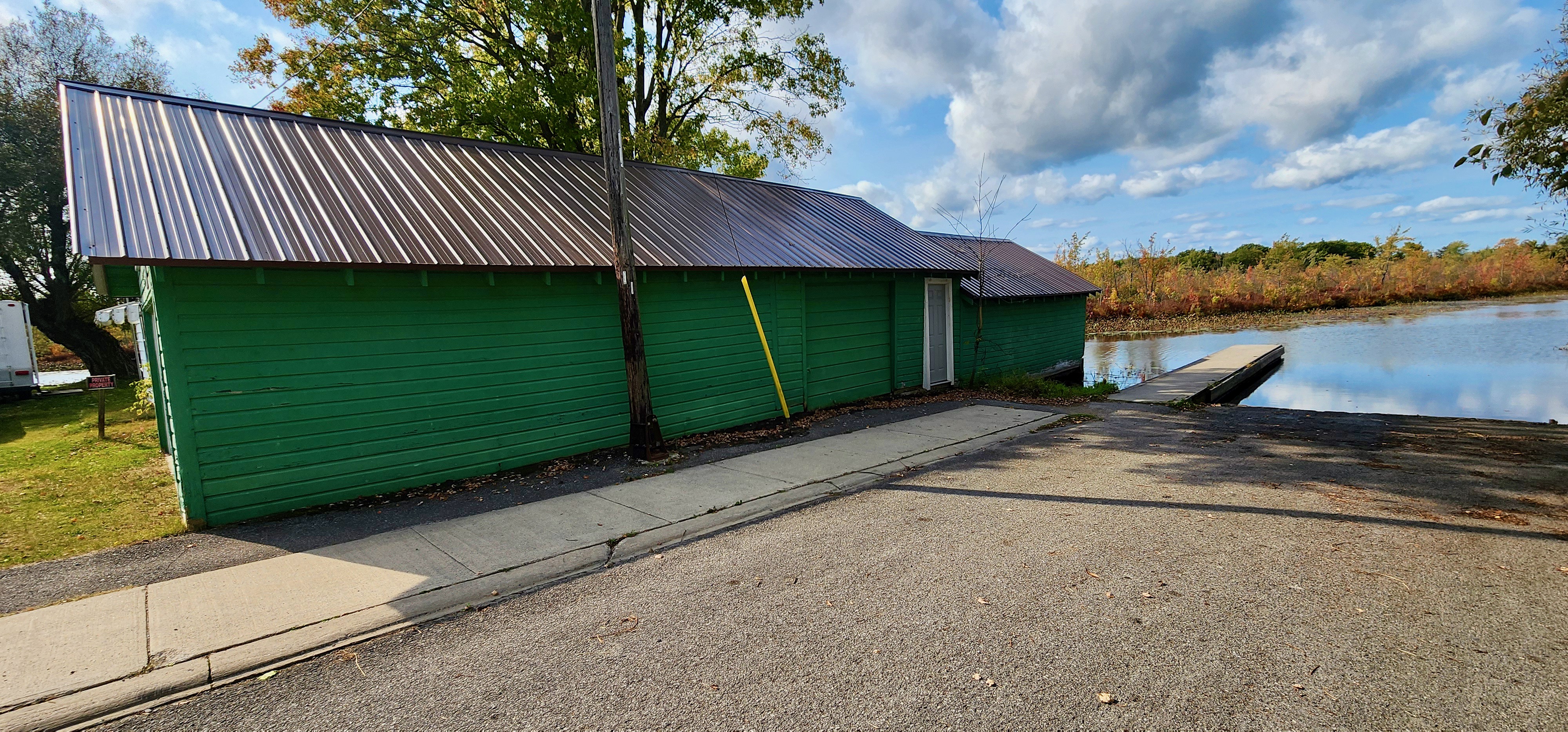 Boathouse dock area