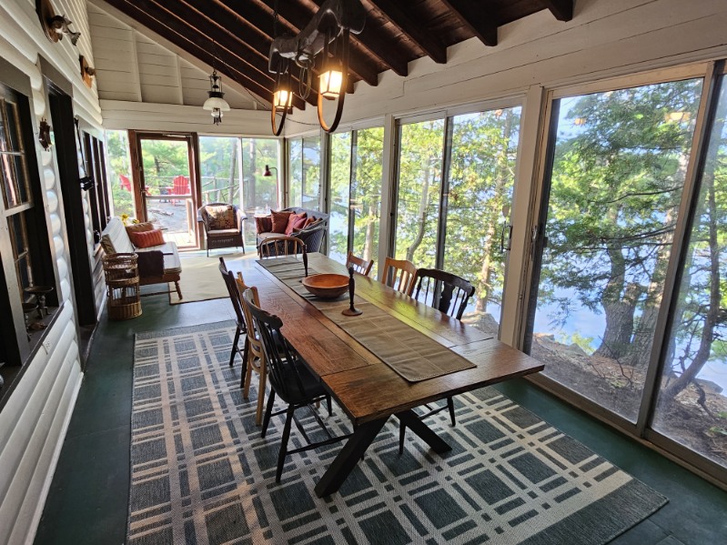 Cottage Sunroom Dining