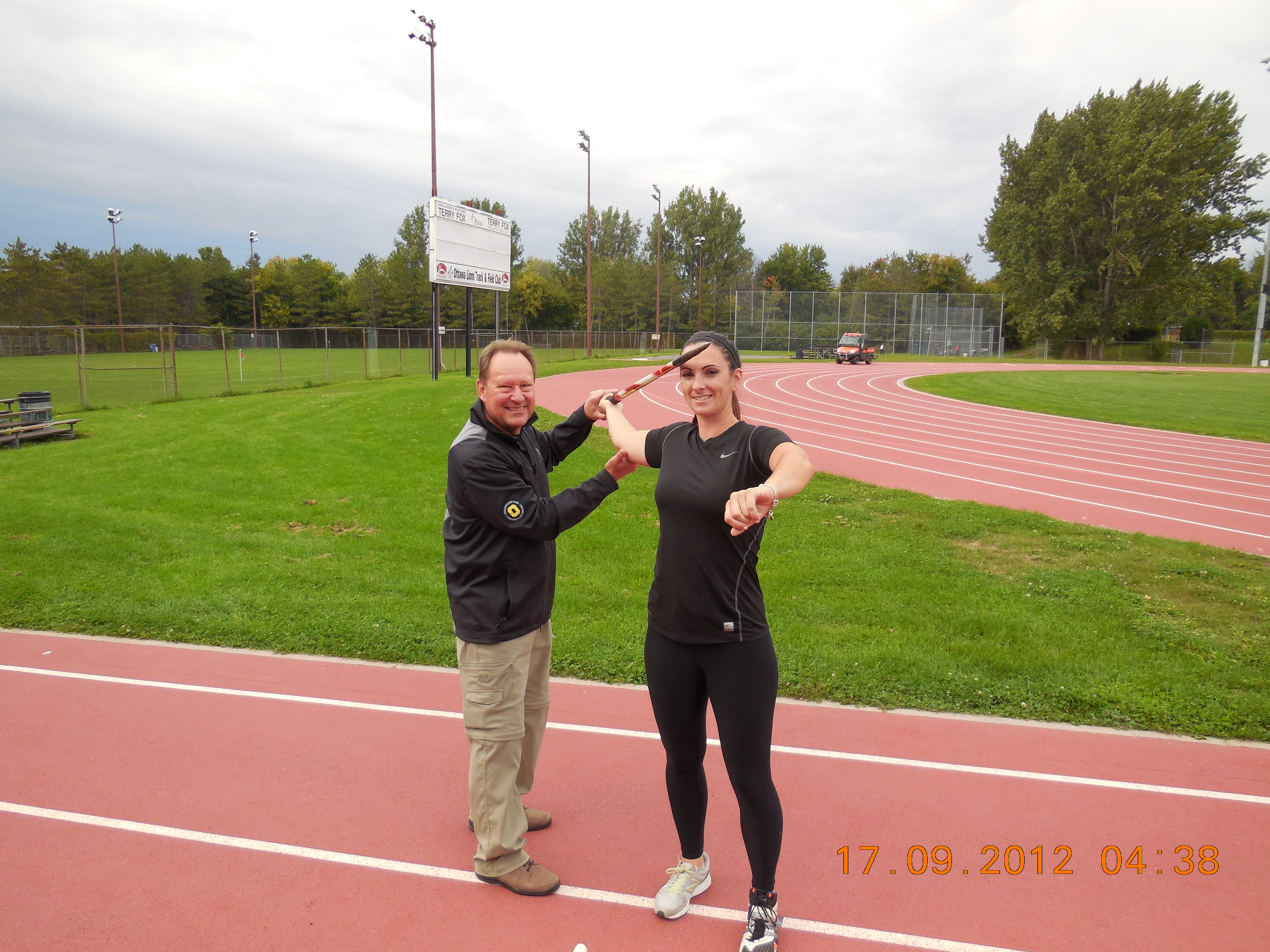 Bill Heikkila on the track