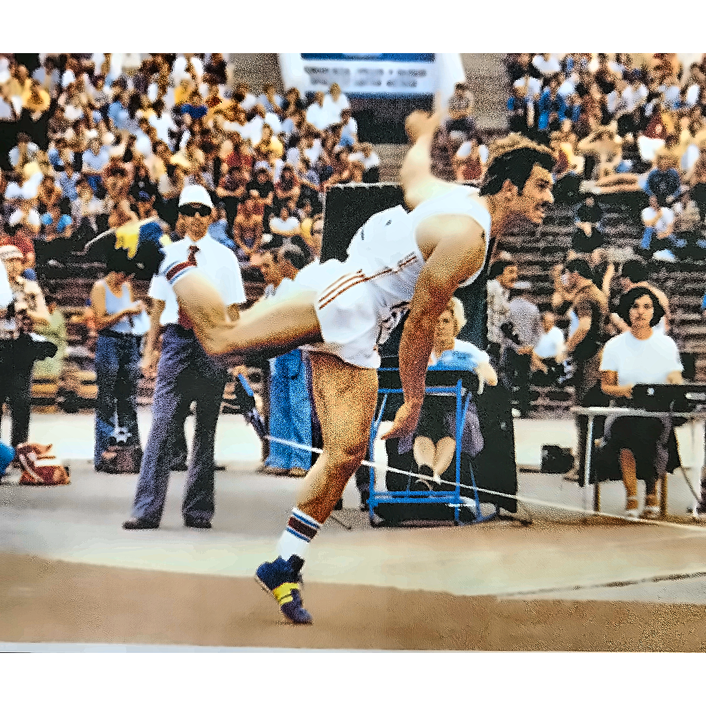 John Carazza training for the Olympics