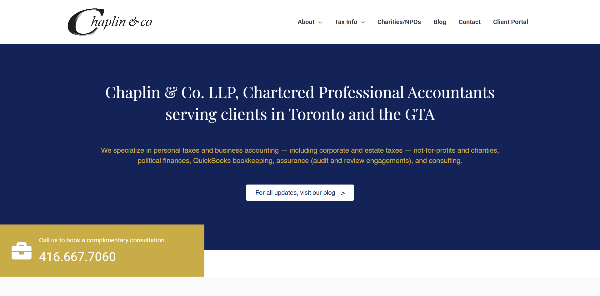 Screenshot – Chaplin & Co. LLP