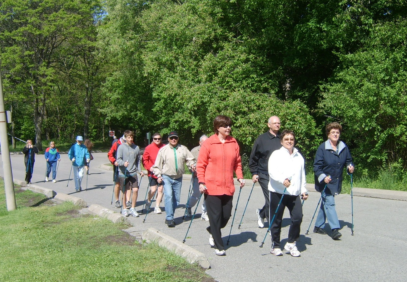 Nordic Pole Walkers at Sunnybrook
