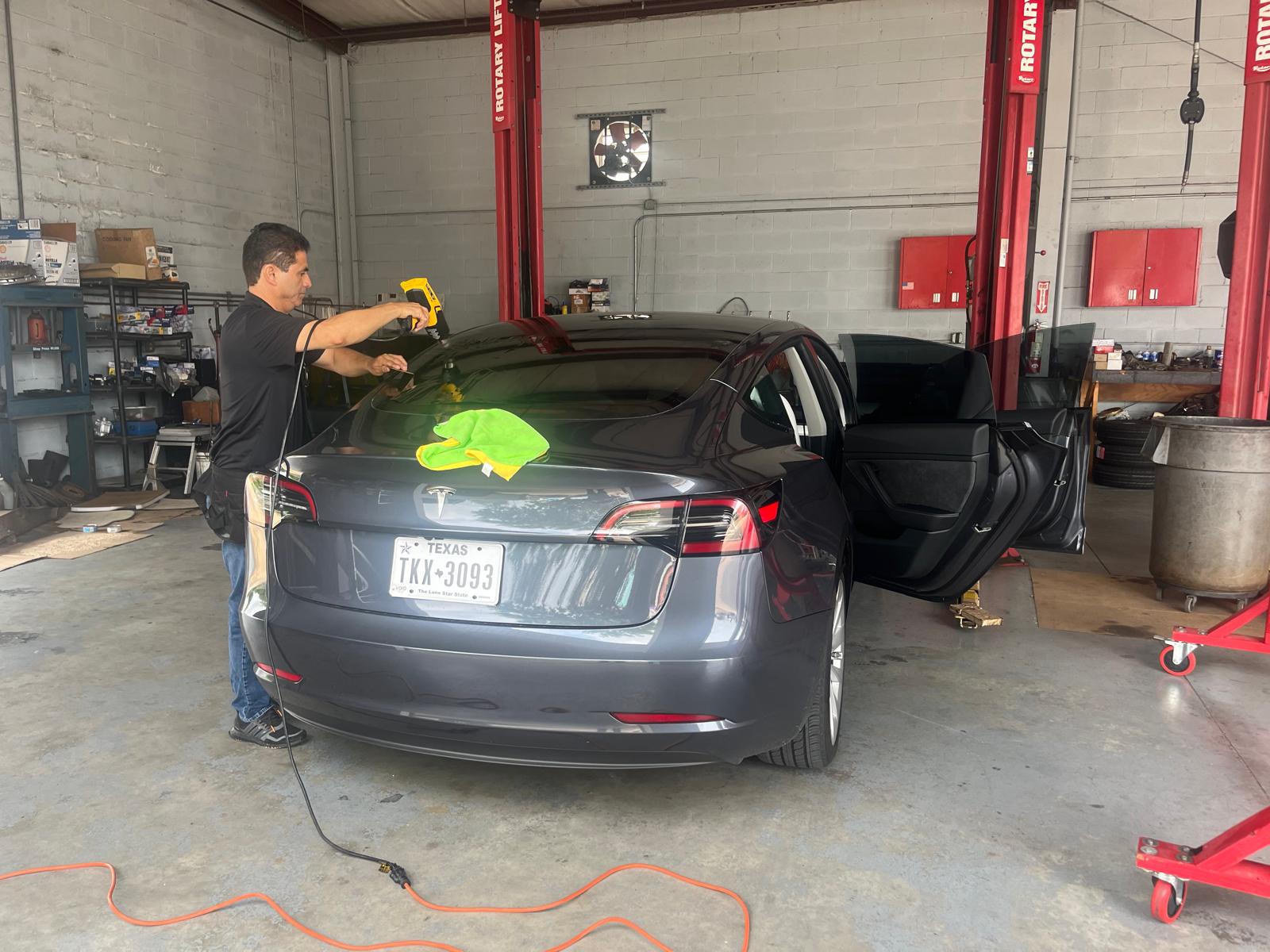 Automotive window tinting