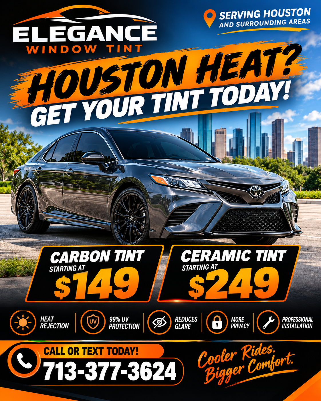 Professional window tinting