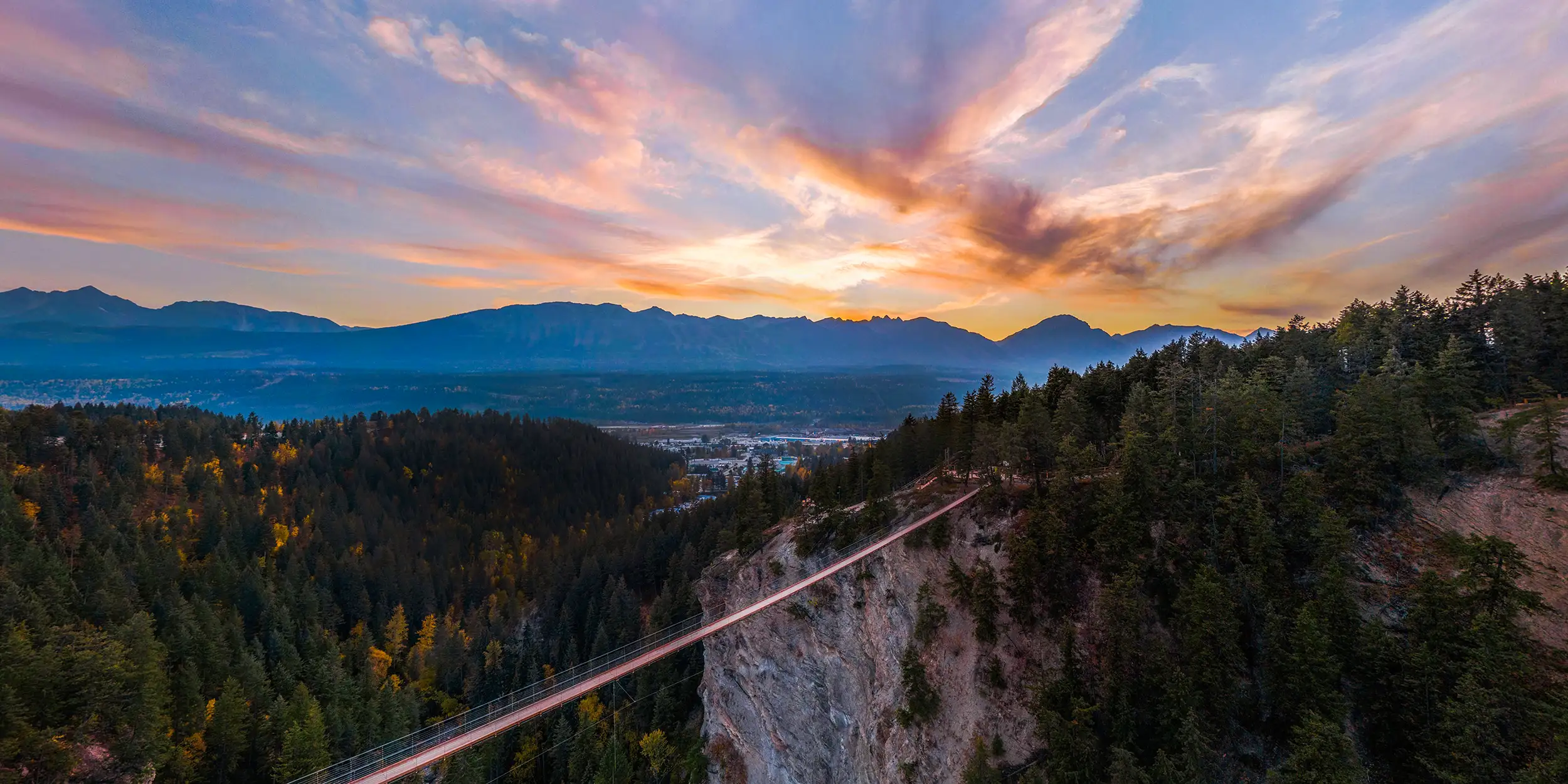 Golden Skybridge Canada's highest suspension bridges