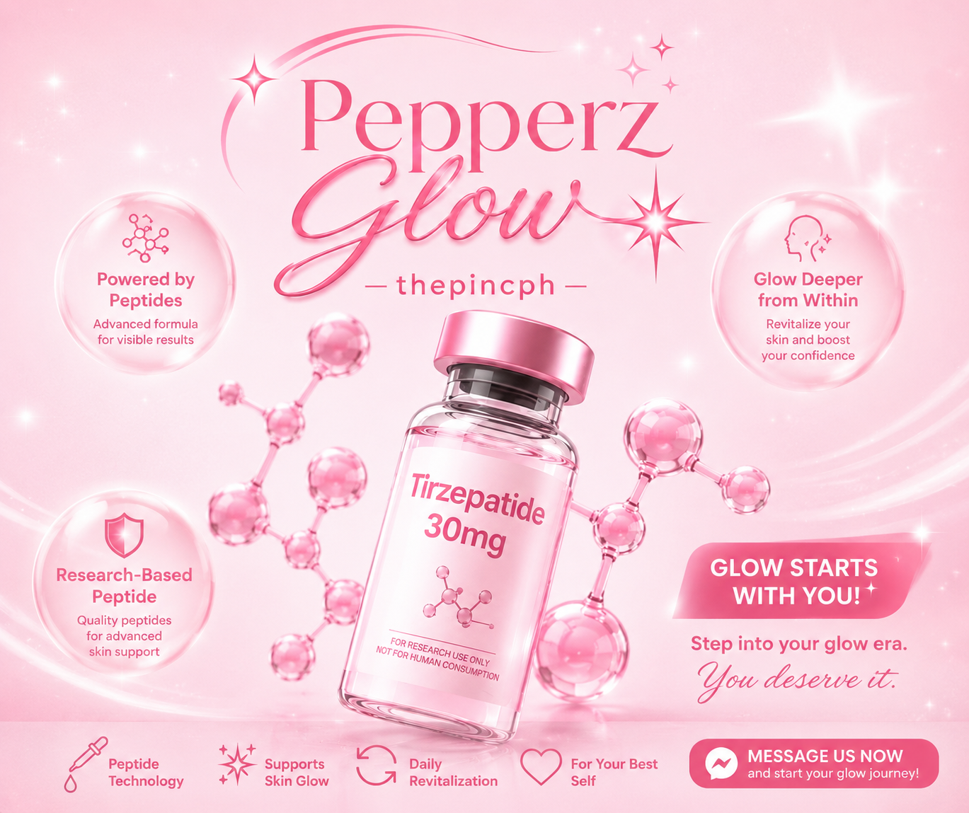 PepperzGlow Tirzepatide 30mg Premium Product