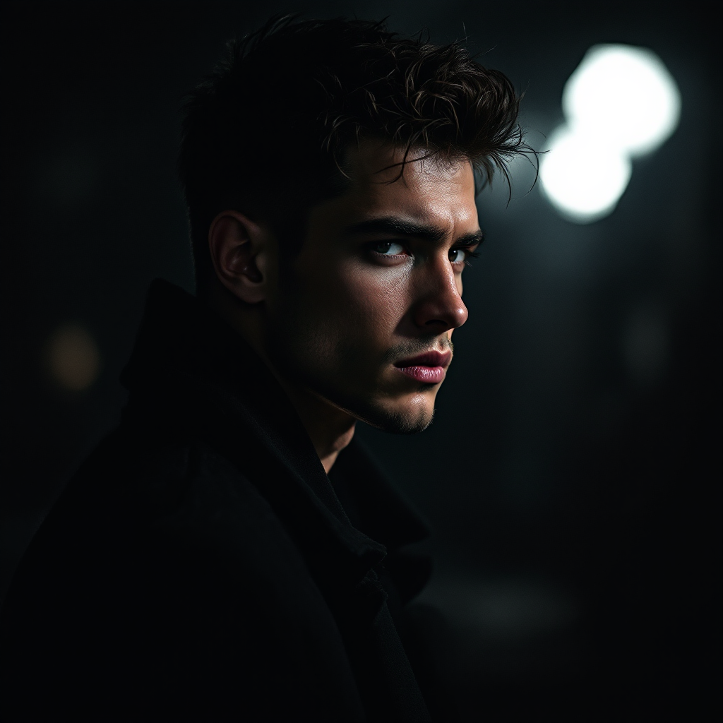 Cinematic male portrait