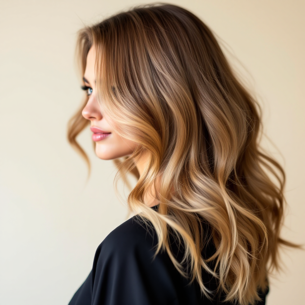 Balayage styling work