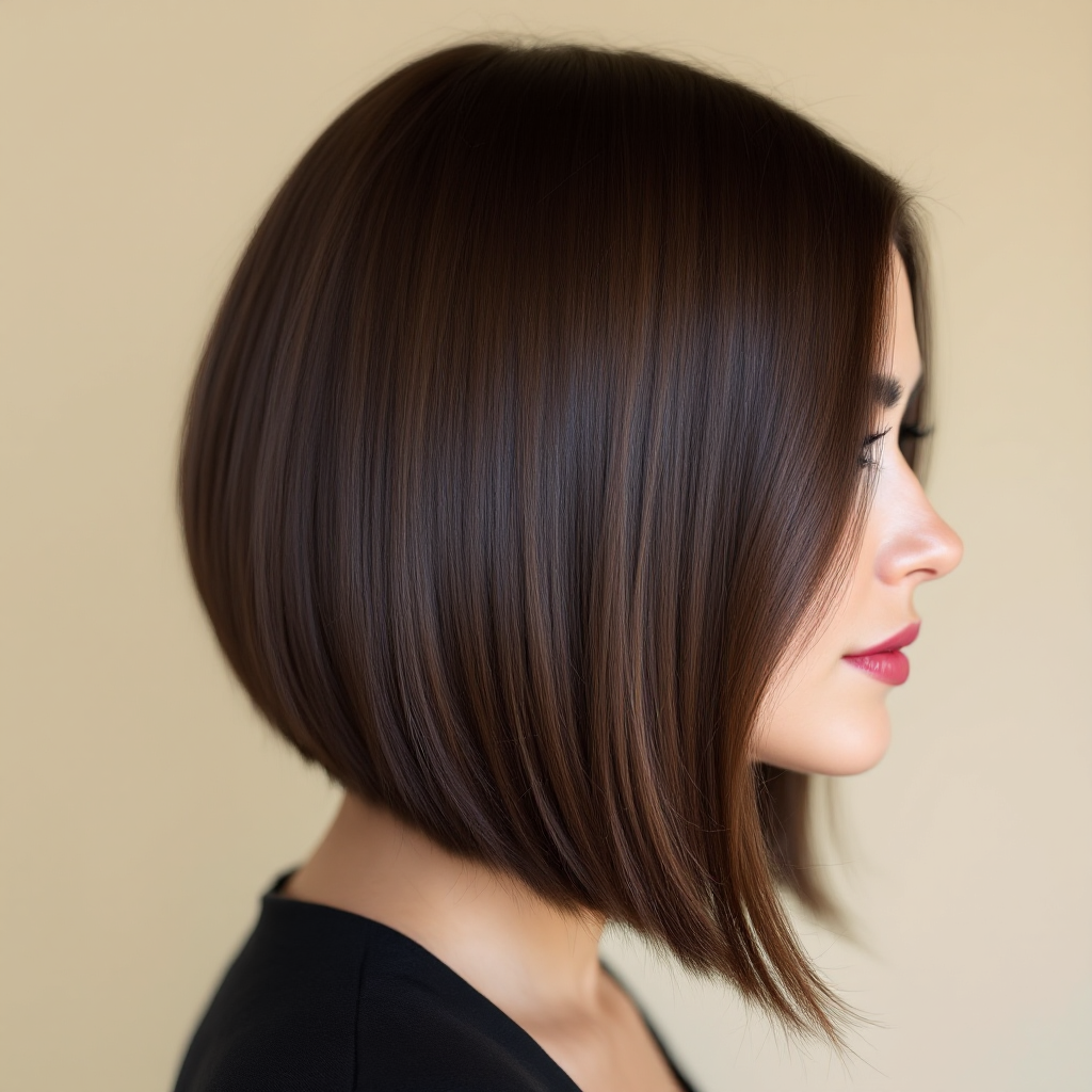 Modern bob haircut
