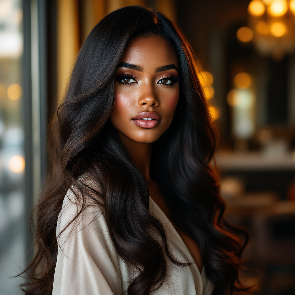 Professional blowout styling