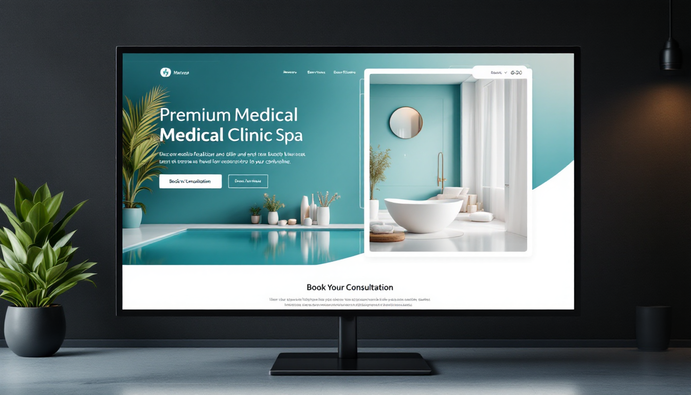 Medical Clinic & Spa landing page example
