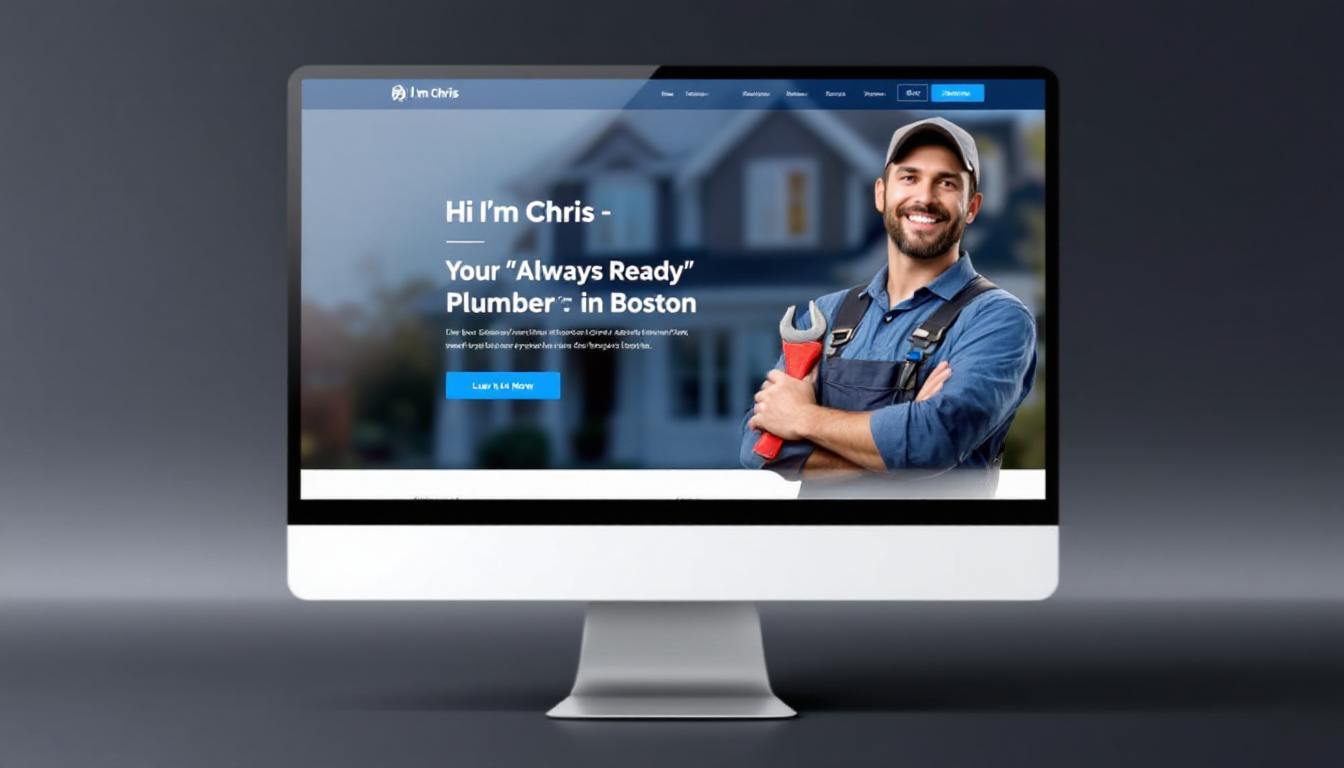 Home Renovations landing page on computer screen