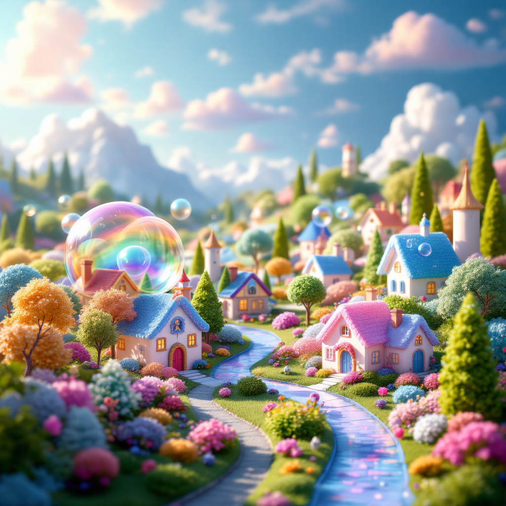 The magical bubble town