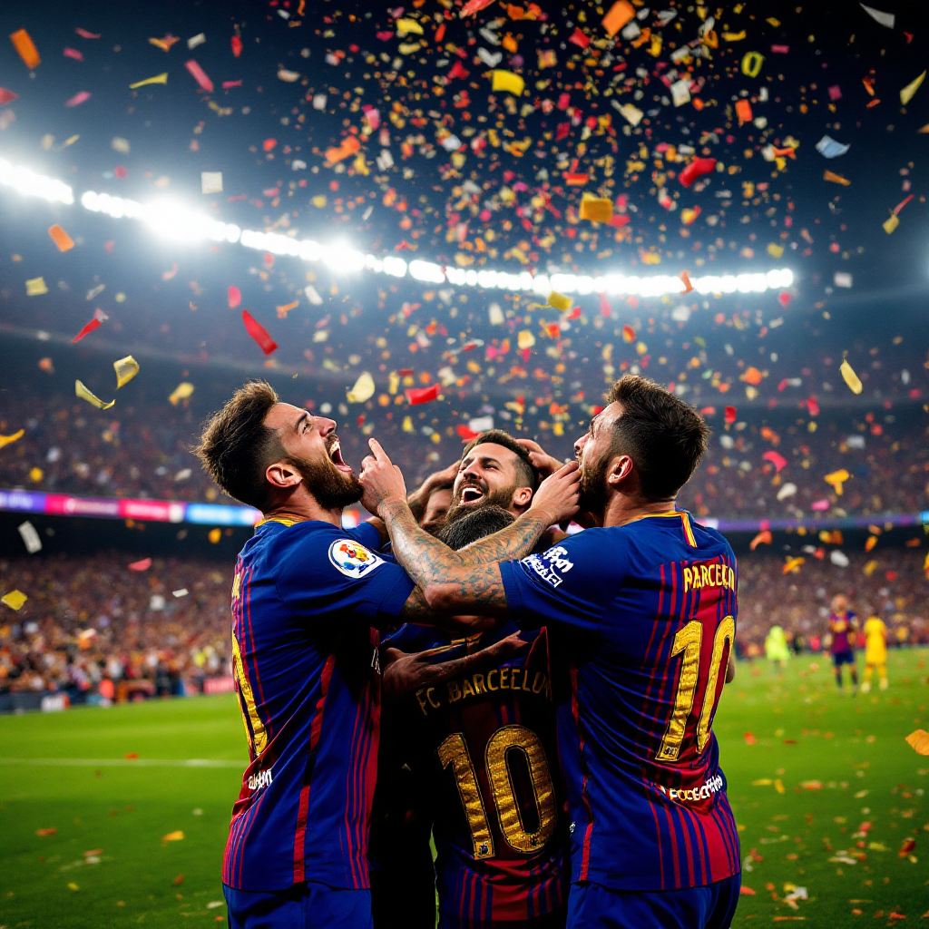 برشلونة يكتسح فالنسيا