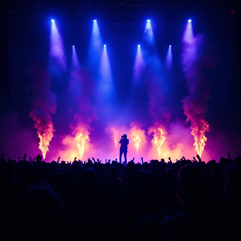 Artist performing live
