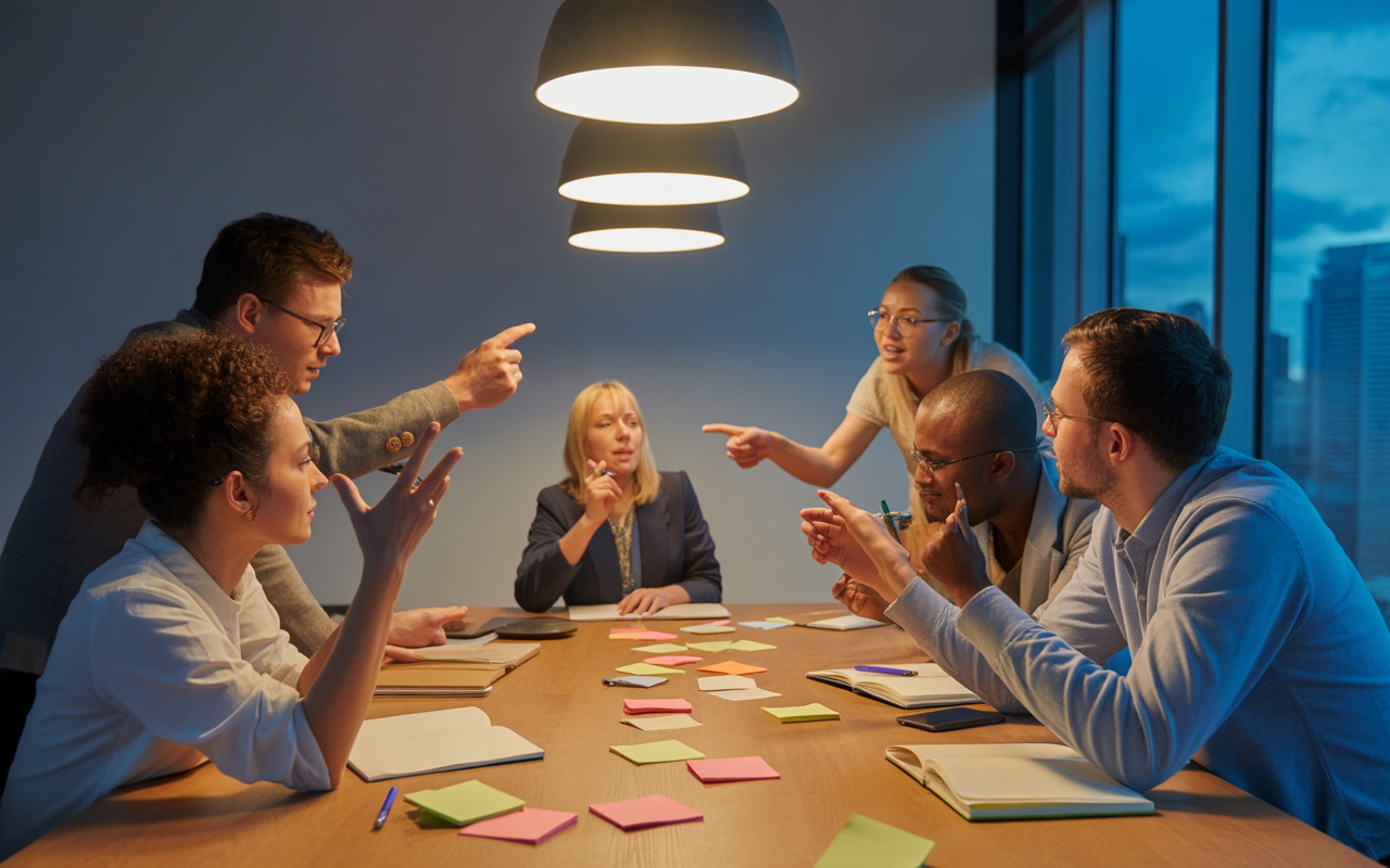 Attendees collaborating during an interactive workshop session