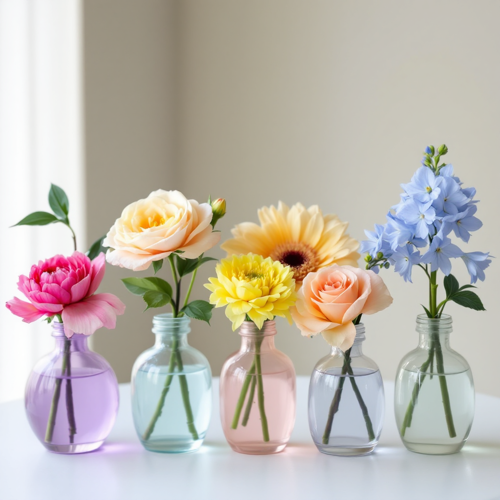 Butterfly Garden Bud Vase Set