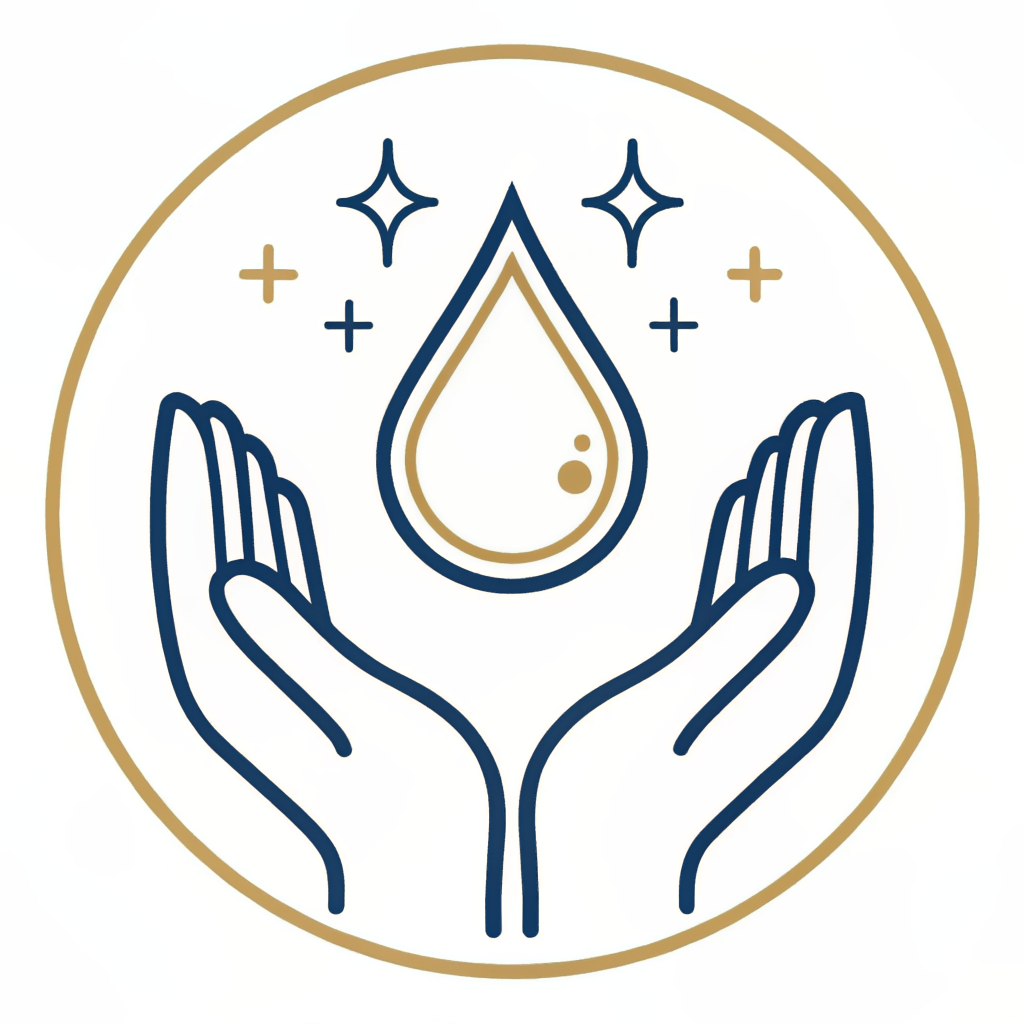 Gentle rituals hands icon