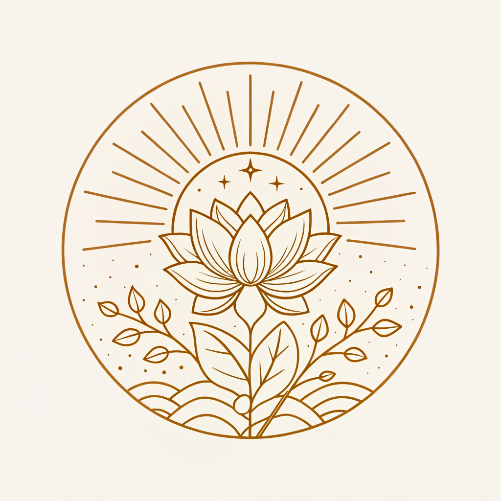 Radiant confidence flower icon