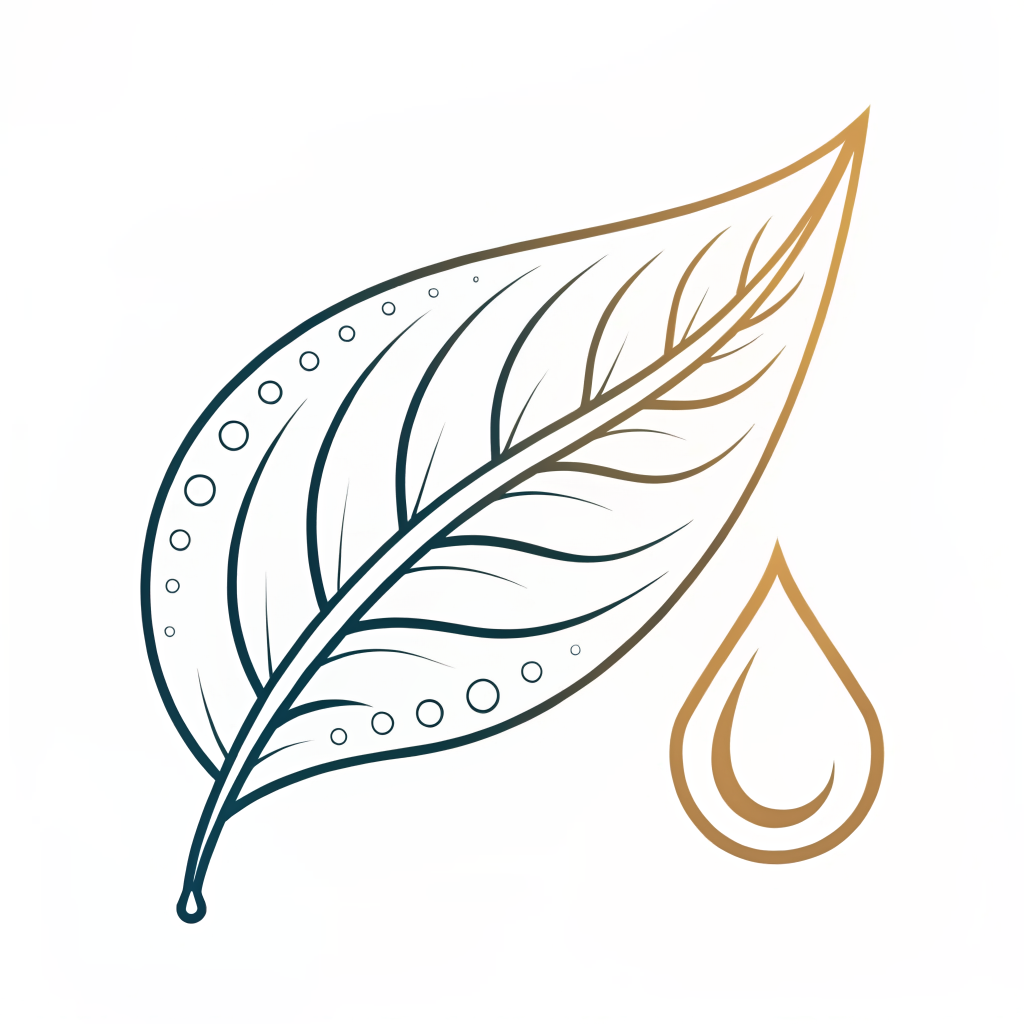 Pure ingredients leaf icon