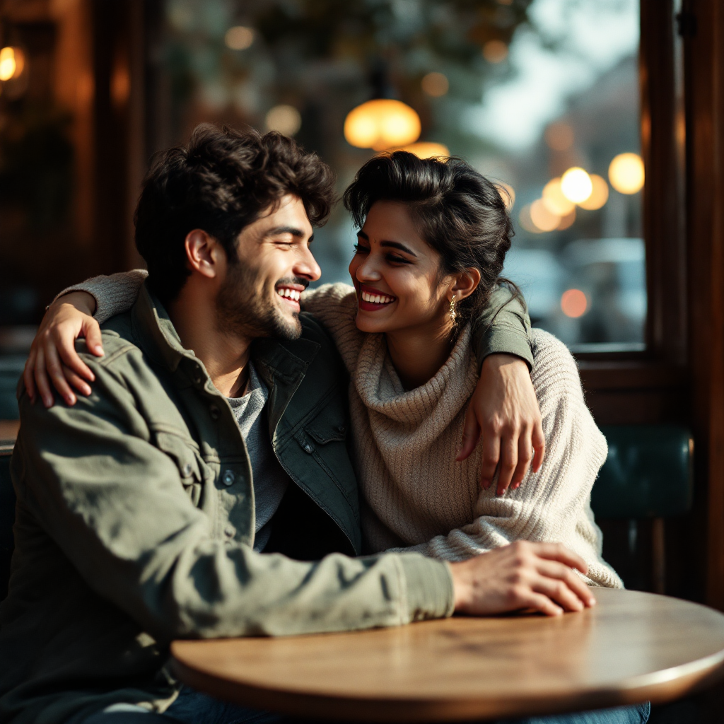Aditi and Apoorv laughing together