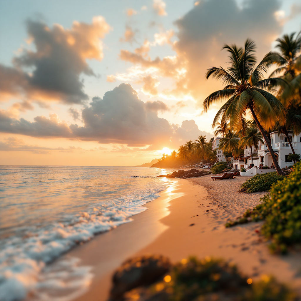 Goa beach at golden hour