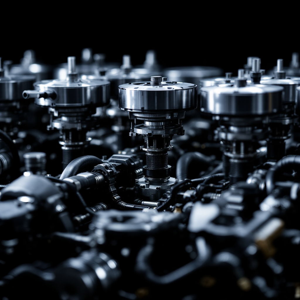 Car engine block and internal components