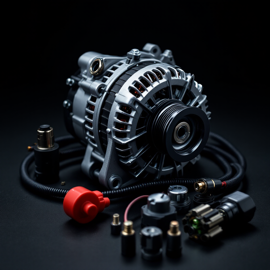 Car alternator and electrical components