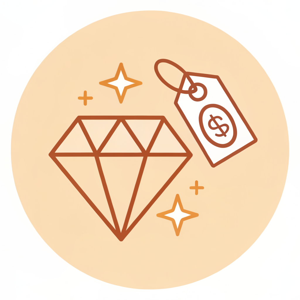 Affordable premium design icon