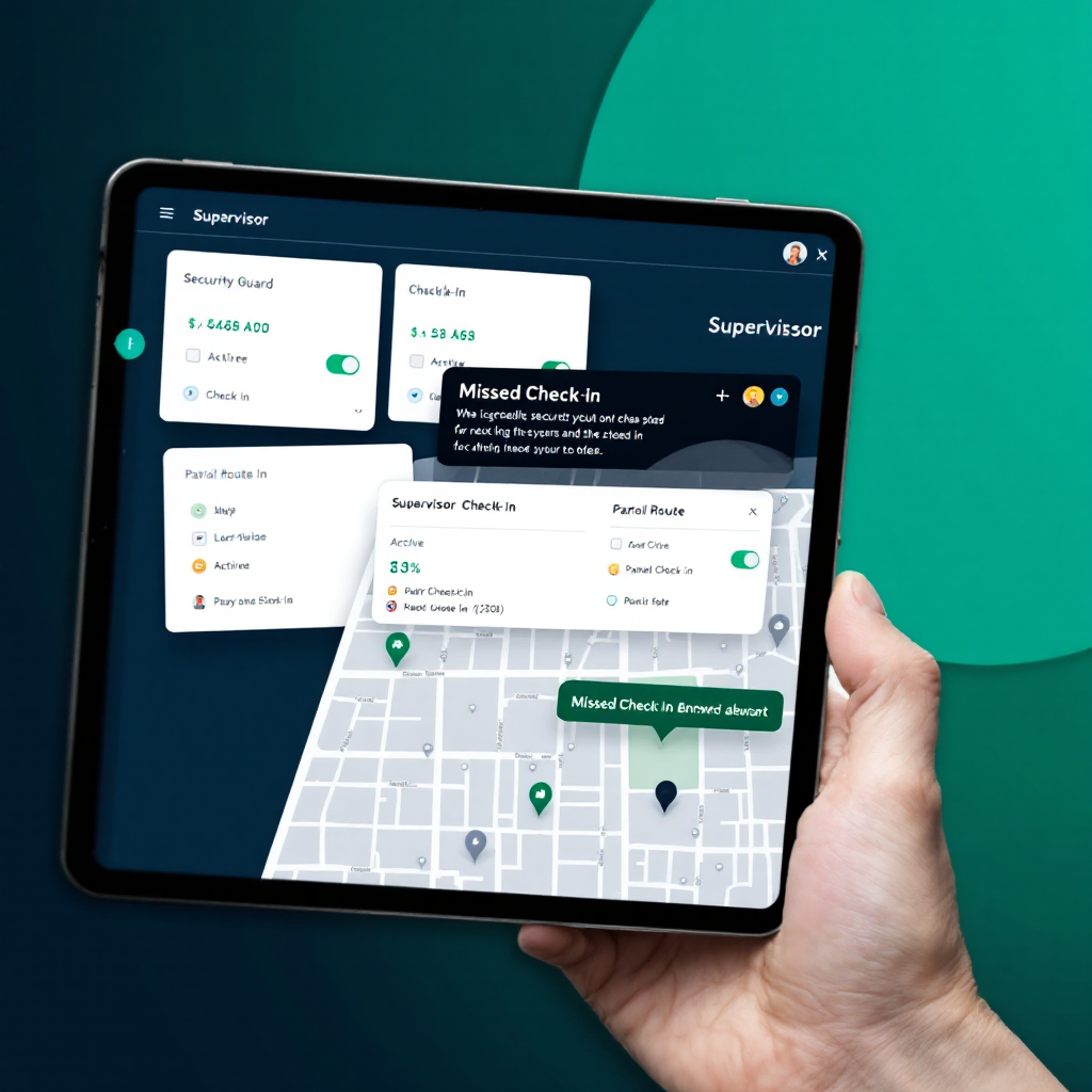 SentrySync supervisor dashboard for security teams