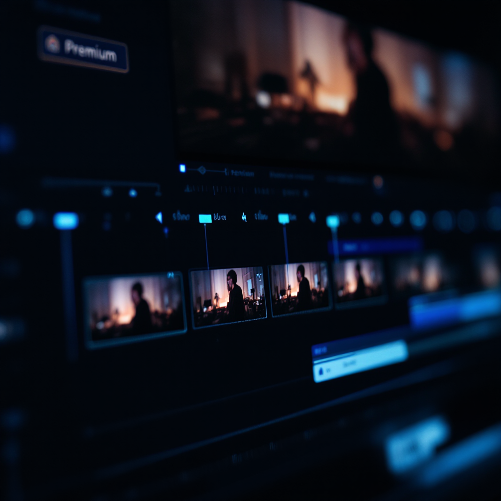 Video clipping service interface showing clips being extracted from long-form content