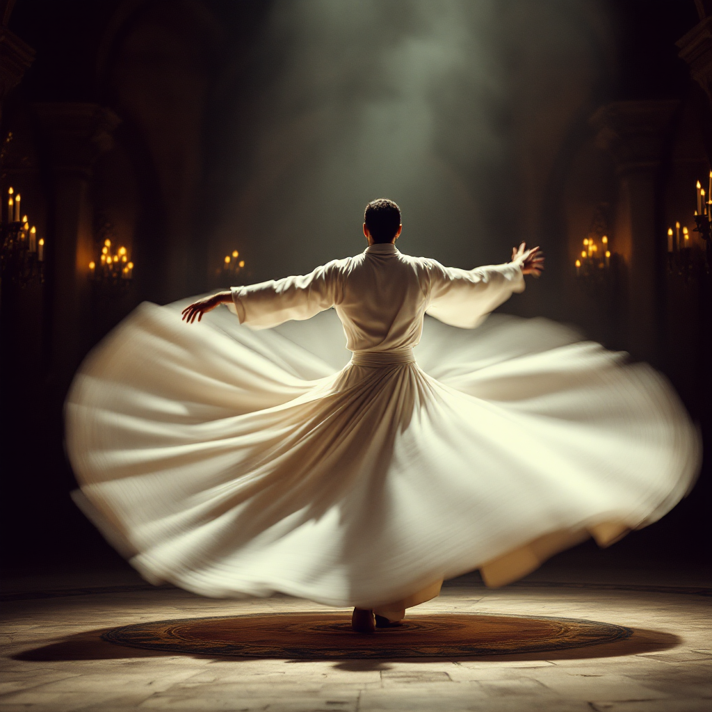 Whirling dervish ceremony