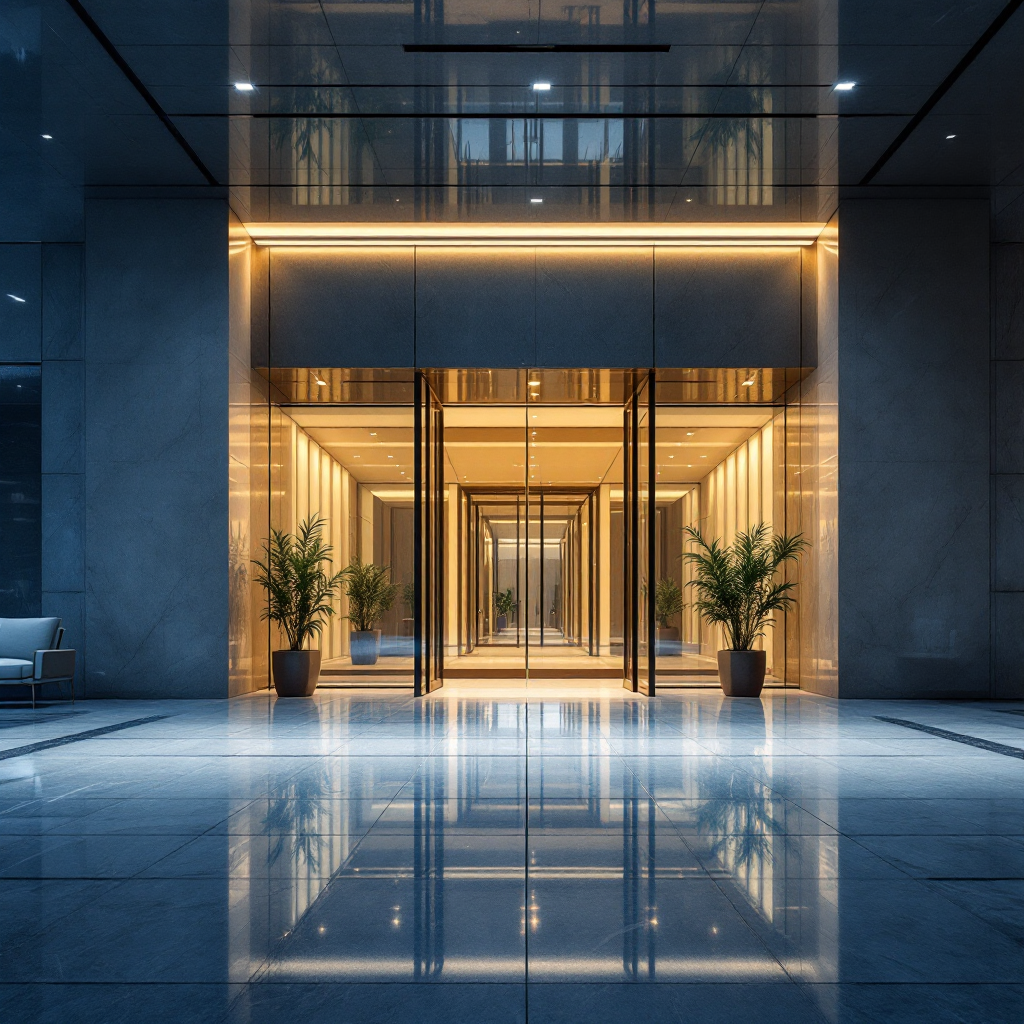 Lobby after cleaning