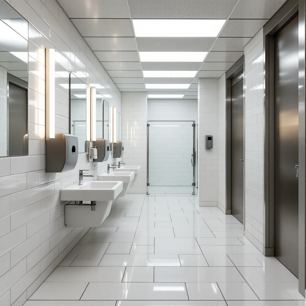 North Wing Restroom after deep clean