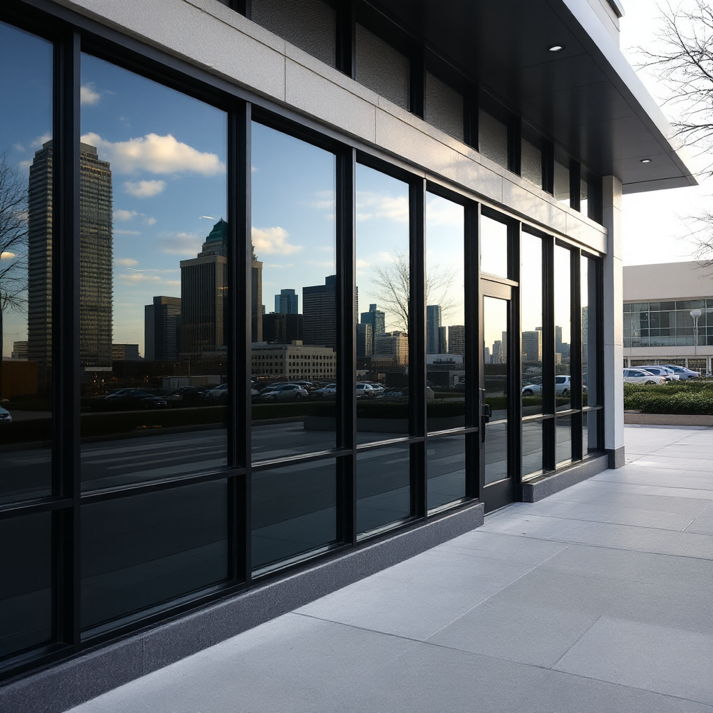 Commercial window tinting in Sharpstown