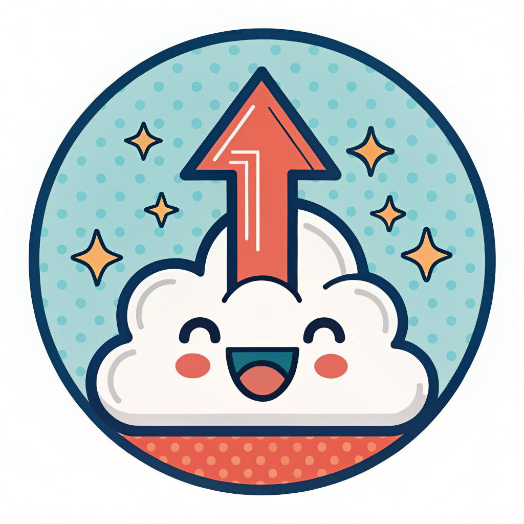 Upload icon representing drag and drop file upload