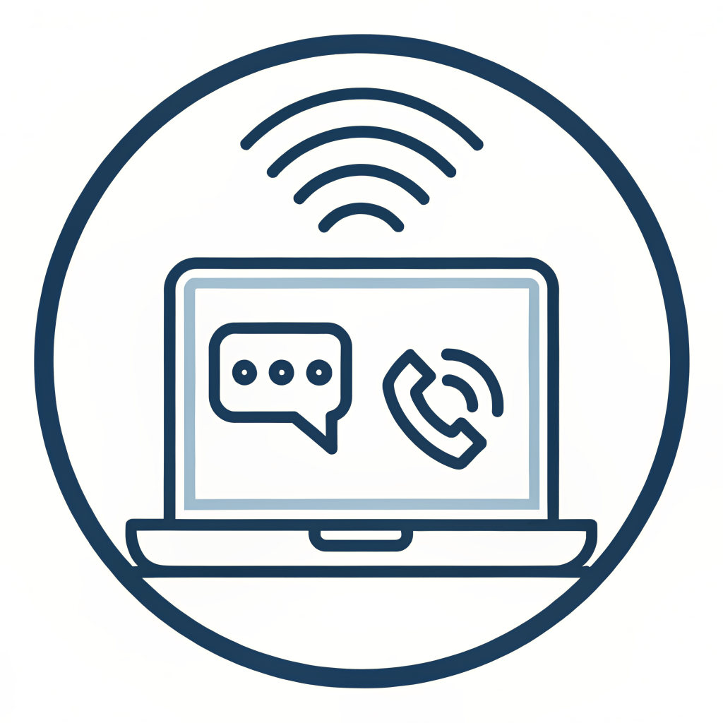 Flexible online support icon