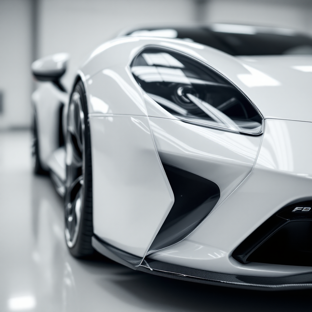 Paint protection film on a vehicle fender