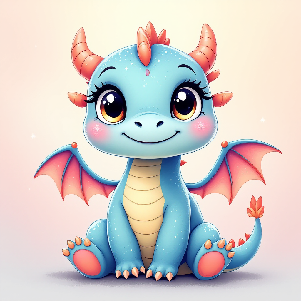 Cute dragon character