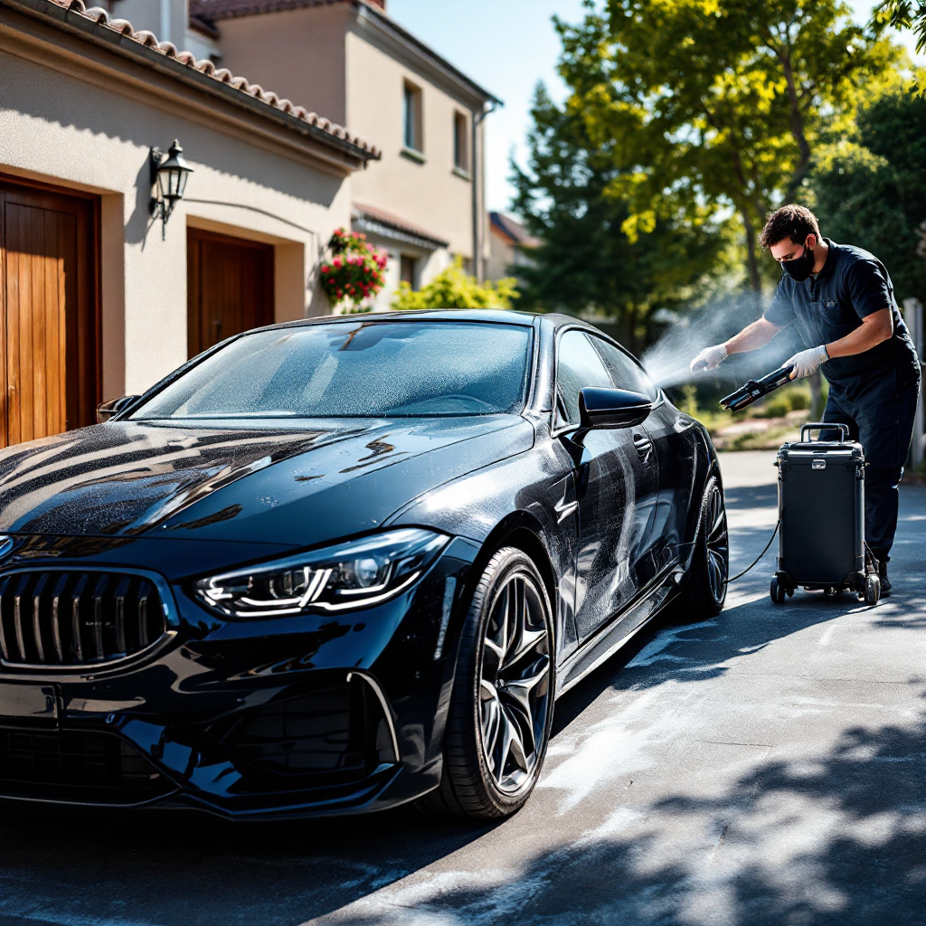 Mobile detailing at customer location