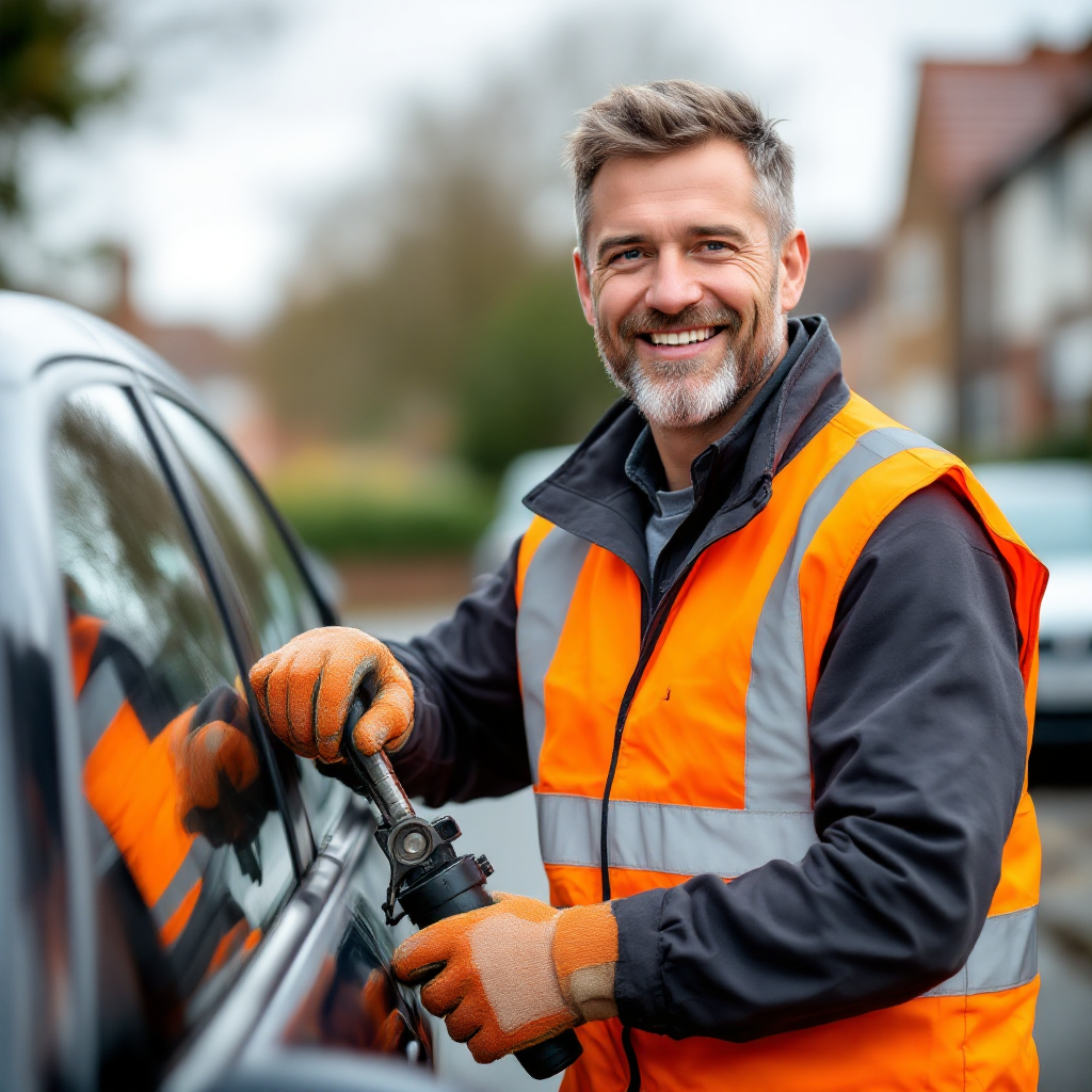 Local tyre fitting technician