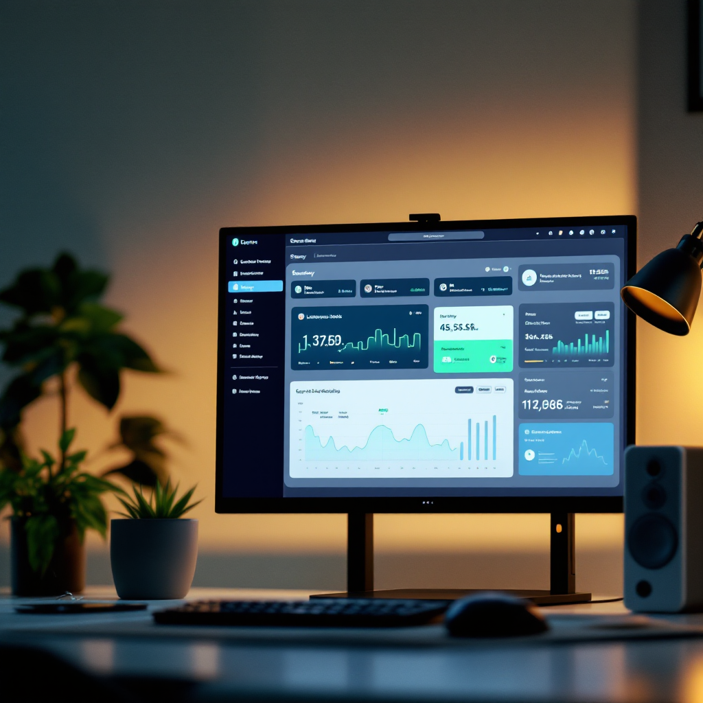 Website dashboard showing security and updates