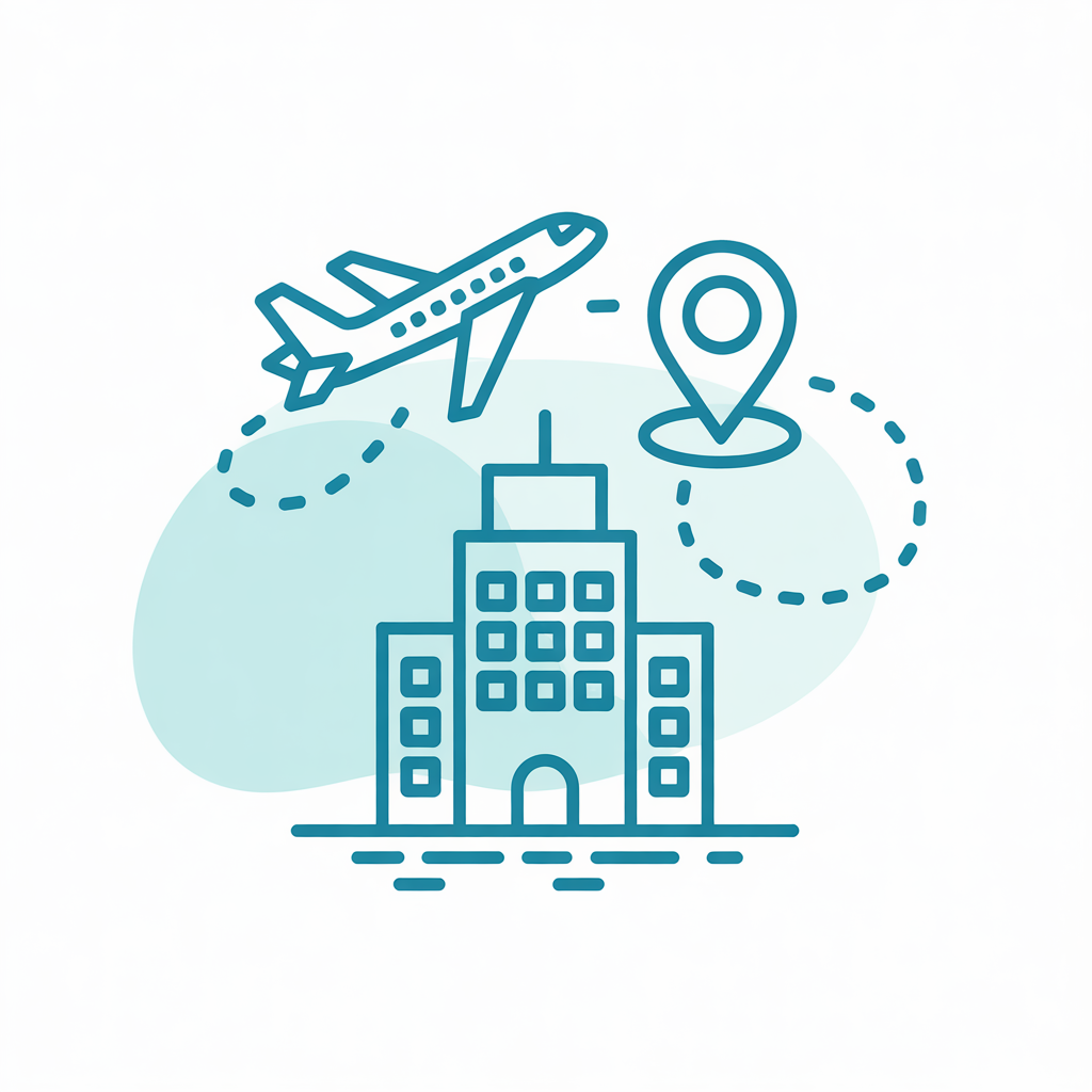 Guest travel coordination icon