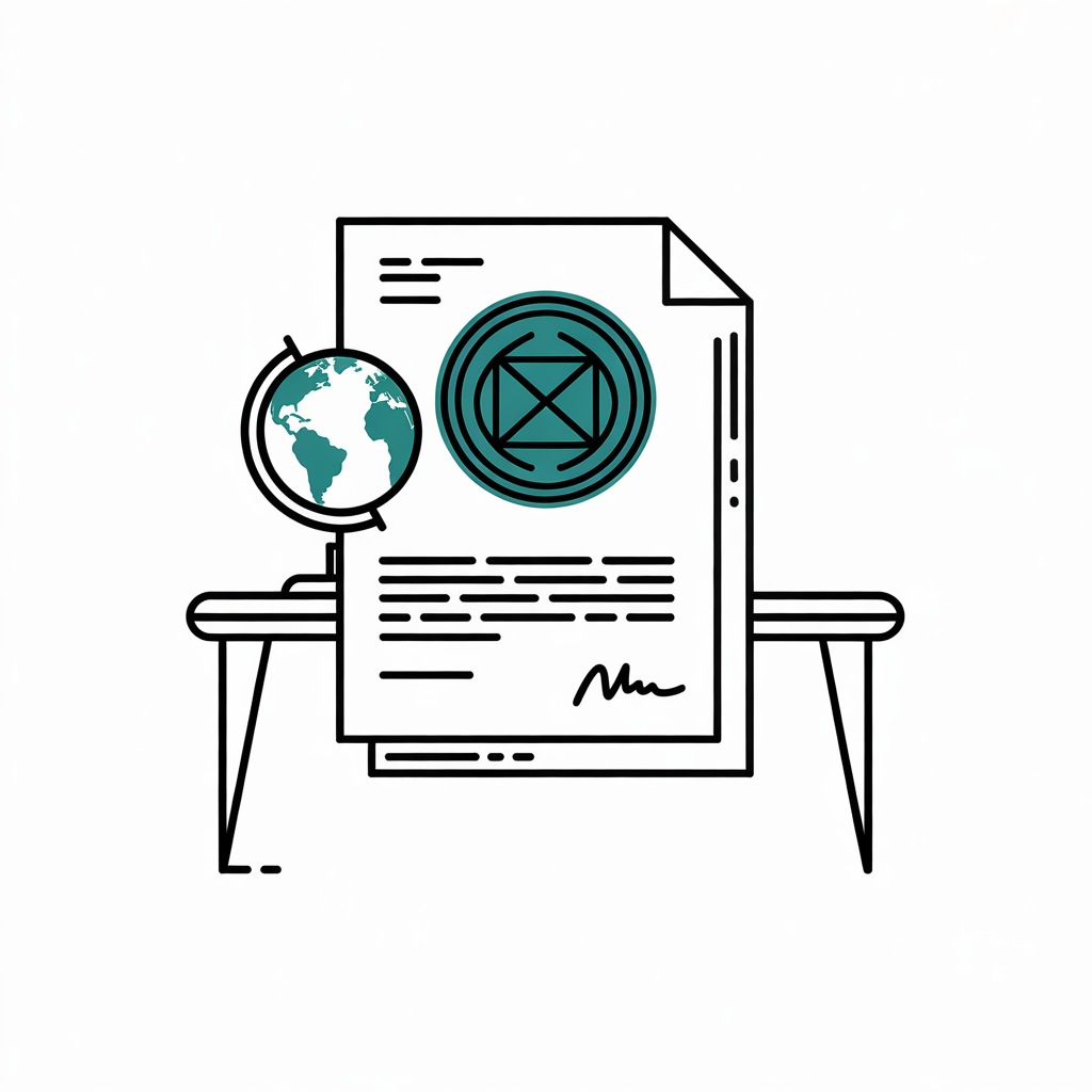 Permits and logistics icon