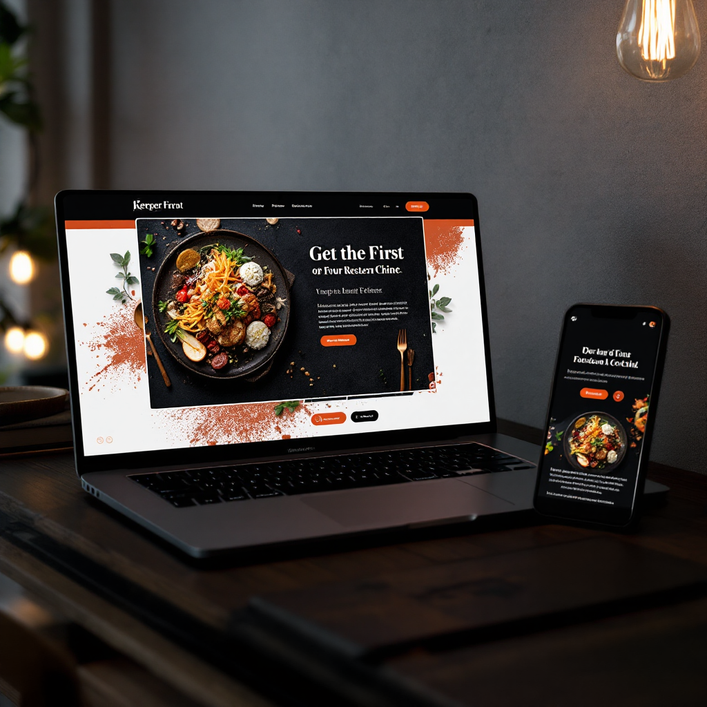Restaurant website sample preview