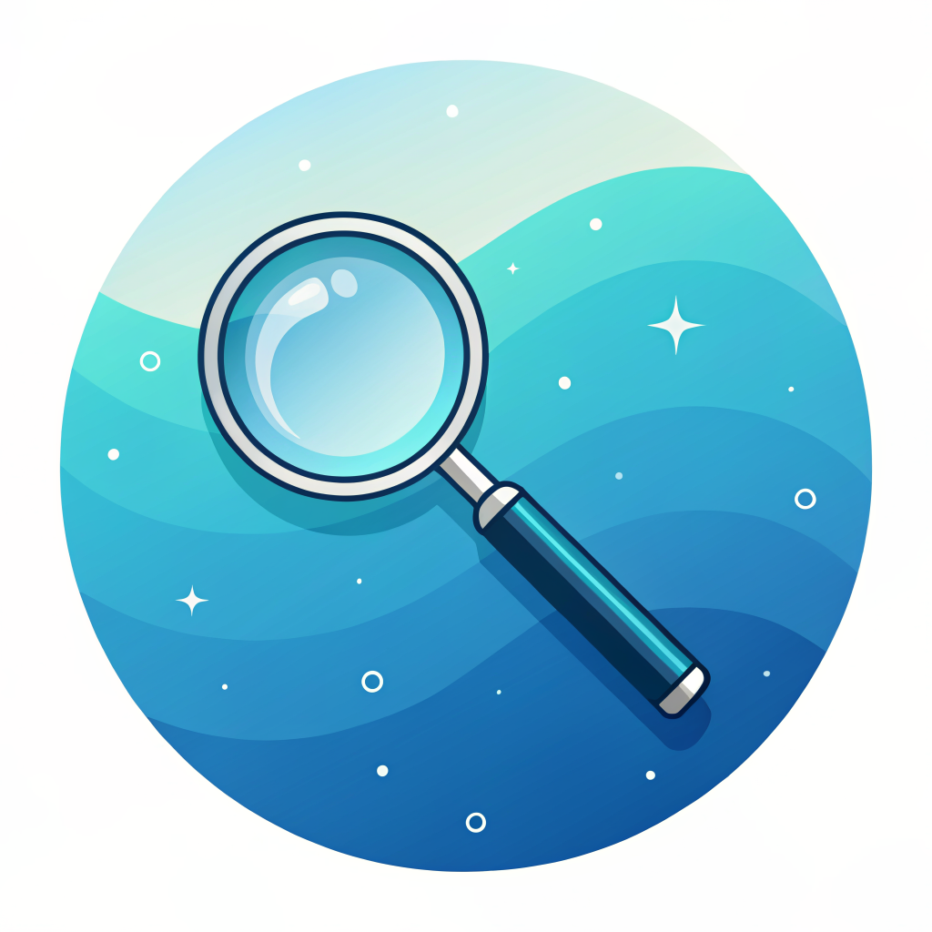 SEO magnifying glass icon