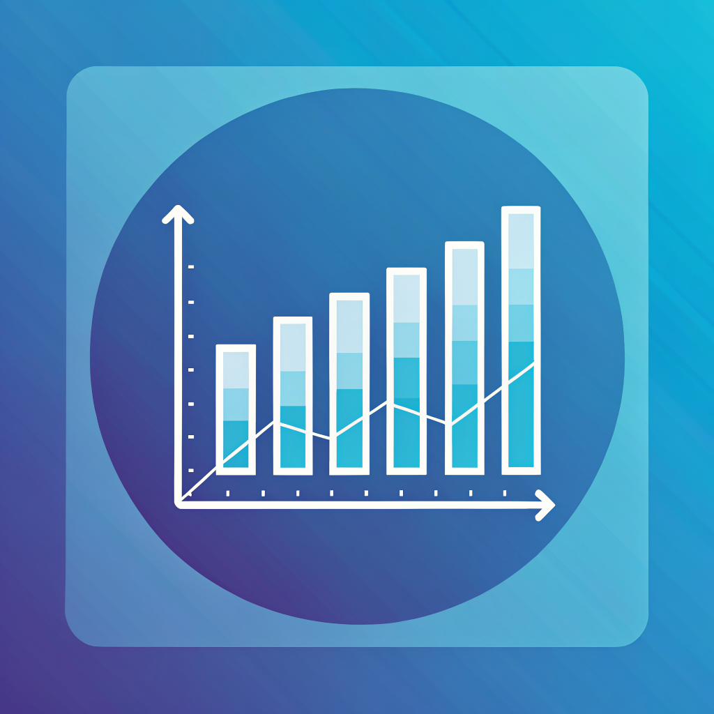 Analytics bar chart icon