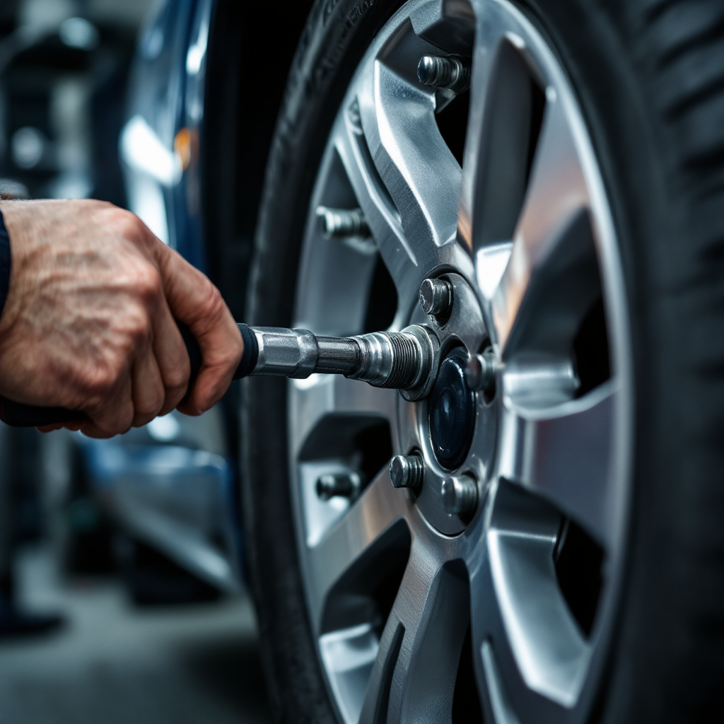 Wheel bolt tightening