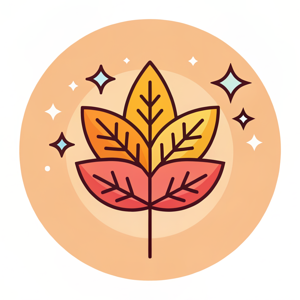 Clean ingredients leaf icon