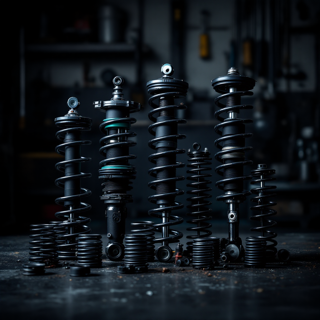 Suspension parts and shock absorbers